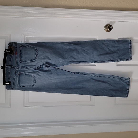 Wrangler Men's Rugged Light Denim Blue 5 Pocket Jeans Regular Fit 30 x 32 Cotton - Picture 2 of 8